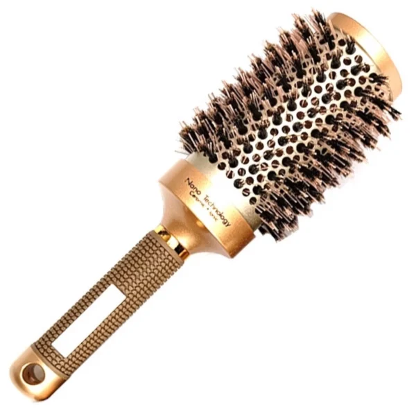 Escova de cerâmica redonda profissional/escova de cabelo antiderrapante/kit 4 - Image 6