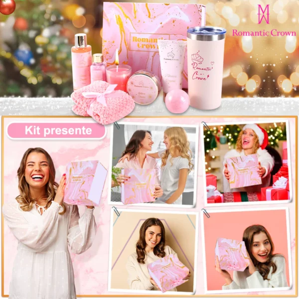 Kit Presente de Banho Feminino SPA com Copo Térmico Inox - Image 7