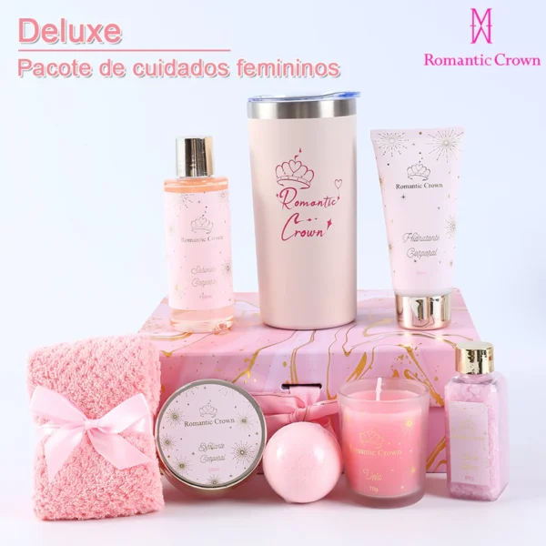 Kit Presente de Banho Feminino SPA com Copo Térmico Inox - Image 2