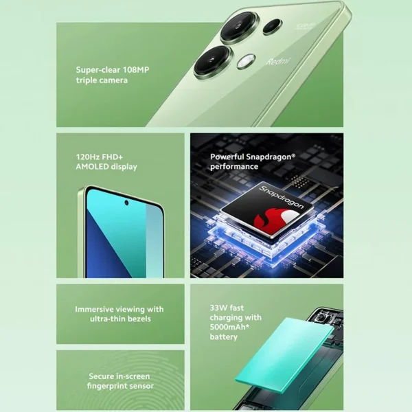 Xiaomi Redmi Note 13 4G Dual SIM 256 GB verde 8 GB RAM - Image 6
